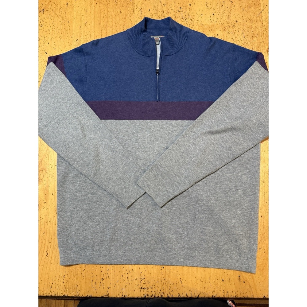 Peter Millar Crown Sport Sweater Mens Medium Quarter Zip Pullover Golf Large - Picture 3 of 7